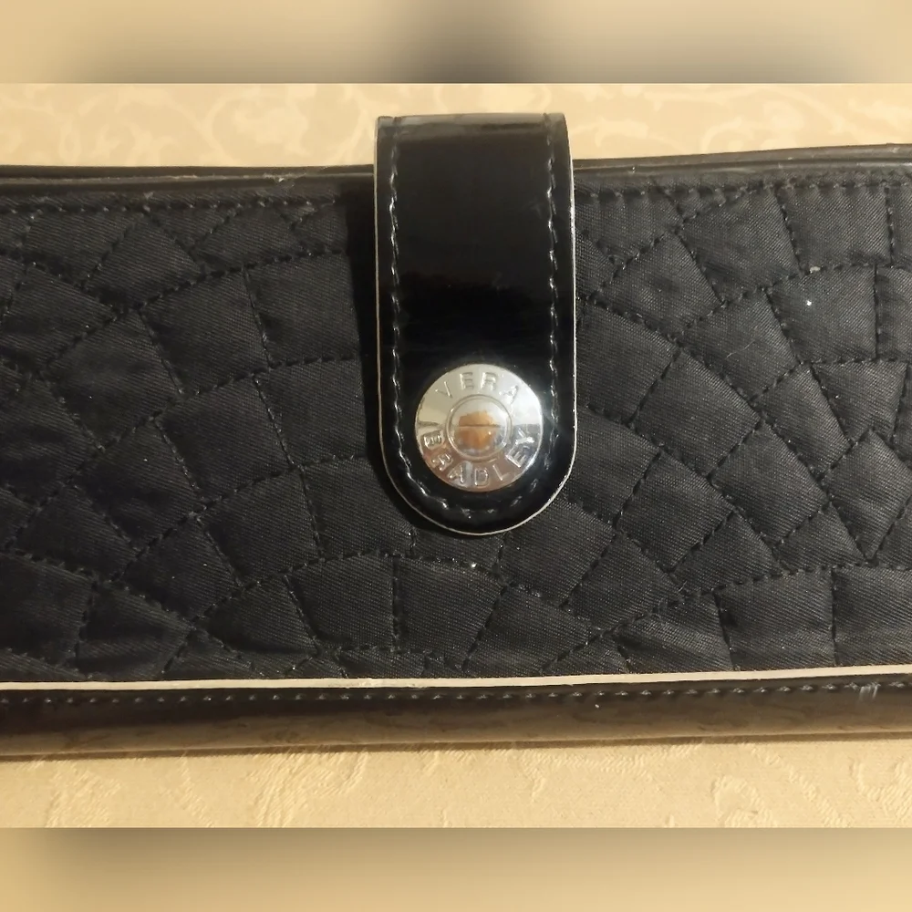 Vera Bradley Black Quilted wallet - Picture 2 of 10